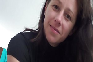 Beautiful wife fucks with a black man in the eyes of a sick husband