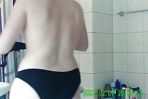 A few agents casting hammer in both holes beautiful blond in the studio