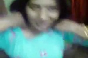 Busty wench cheating old husband with a young neighbor