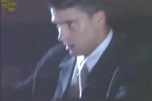 The guy shies in gangbang sleeping wife and her friend