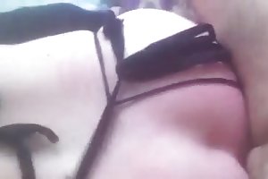 Juicy brunette fuck with a black man with a big penis