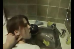 In the ass on the street