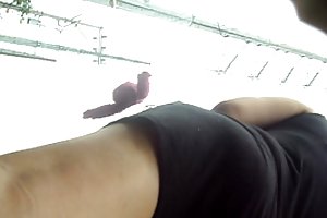 Brunette in the ass