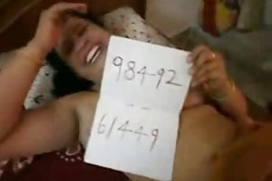 Slim girl masturbates pussy and gets pleasure