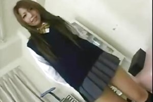 Booty rides on huge dildo