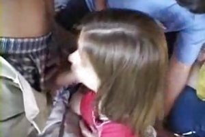 Dude smacks girlfriend and cums on face