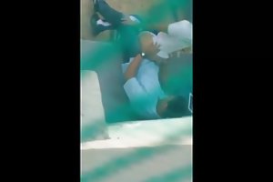 Wife and husband fuck black maid