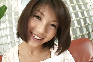 Busty brunette gets from guys double penetration with a massage