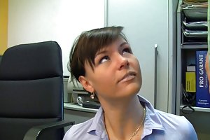 Hollowed with a fuck machine in ass