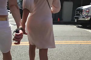 Slender blonde gets massage fun and full pussy of sperm